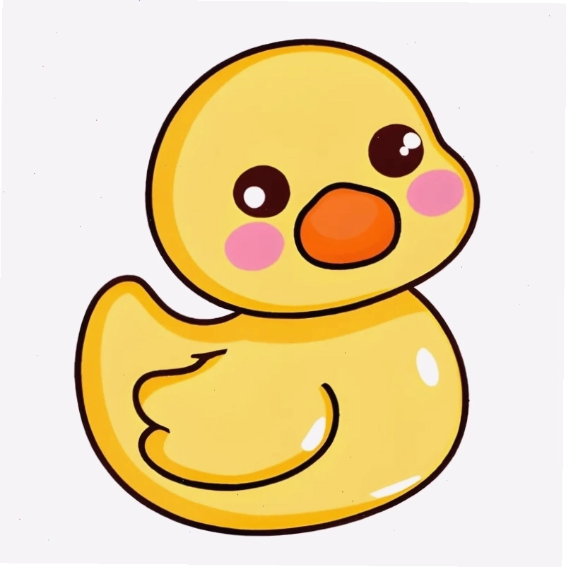 Hình con vịt chibi hot trend