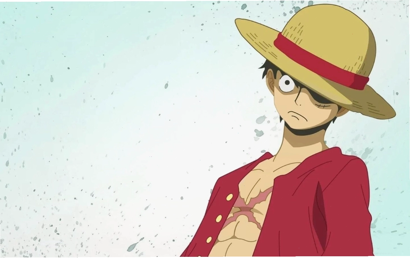 Hình nền anime luffy nghiêm túc trong trận chiến với sức mạnh bùng nổ