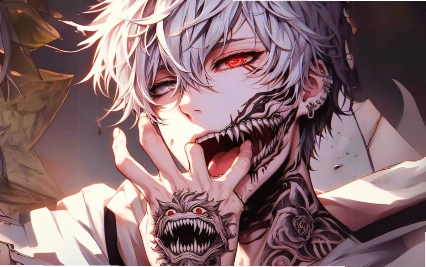 Hình nền nhân vật anime đầy lạnh lùng, cuốn hút với biểu cảm sâu lắng