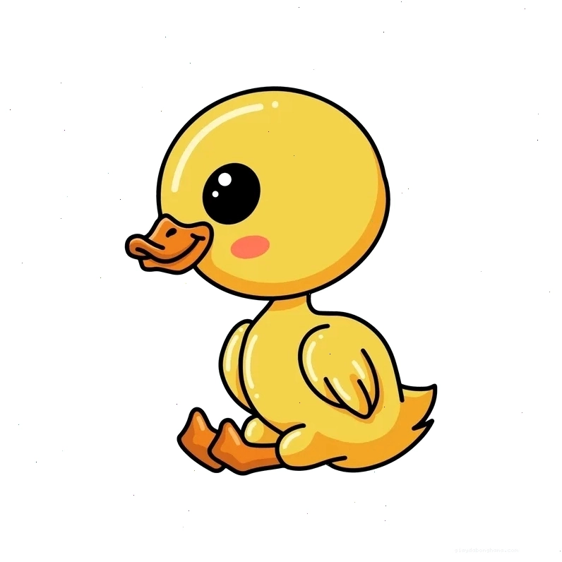 Hình nền vịt cute chibi độc lạ cho điện thoại