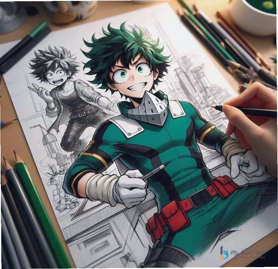 Hình vẽ anime đơn giản ngầu của nhân vật nữ