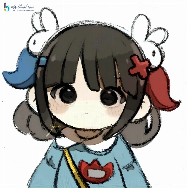 Hình vẽ chibi nữ đơn giản dễ vẽ