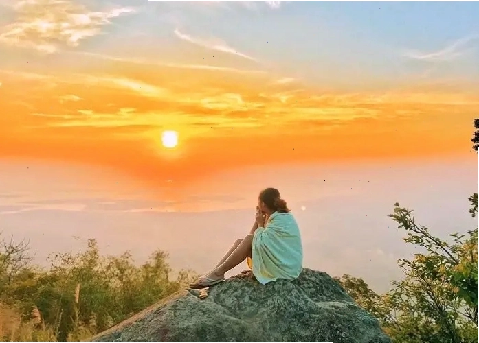 Hồ Mây Núi nhìn từ trên cao, một địa điểm du lịch mới tại Tây Ninh