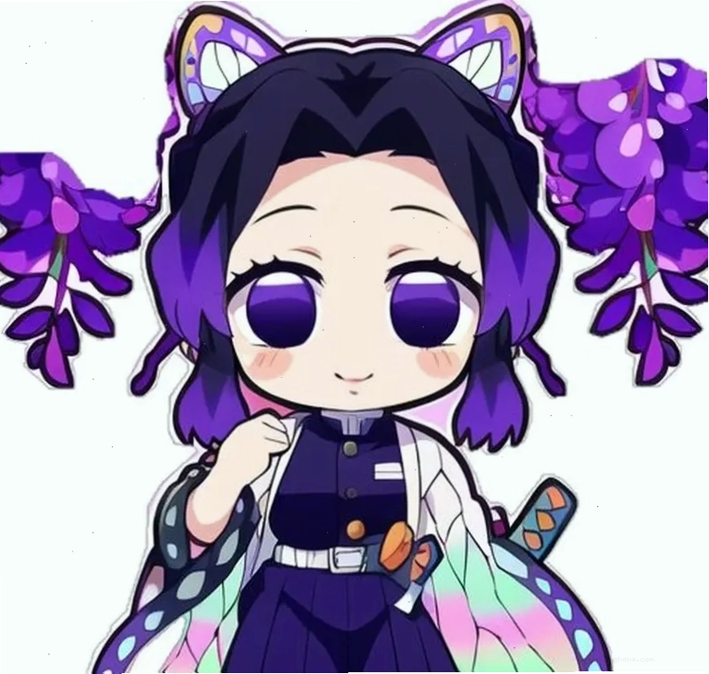 Hóa thân nhân vật qua demon slayer shinobu chibi đầy ấn tượng