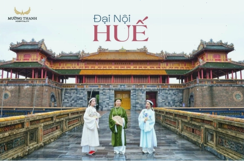 Hoàng thành Huế uy nghiêm dưới nắng chiều