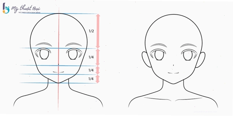Hướng dẫn vẽ mắt và lông mày cho nhân vật anime chi tiết