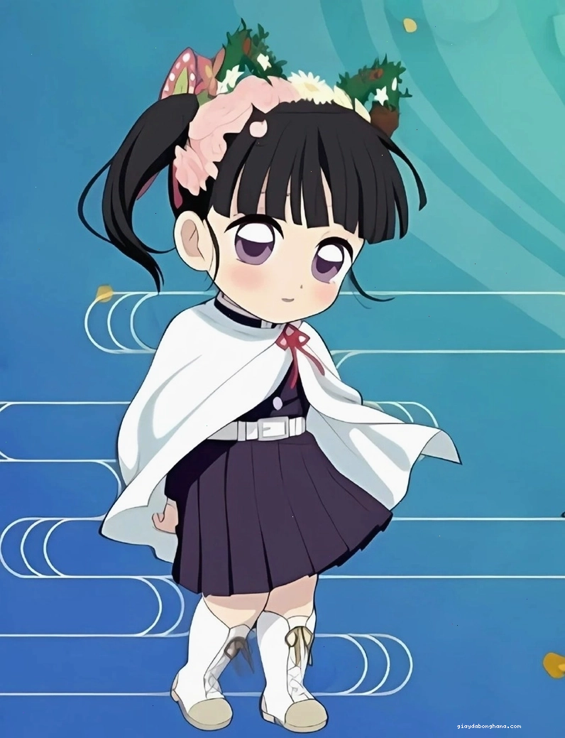 Kanao chibi cute kawaii với phụ kiện dễ thương