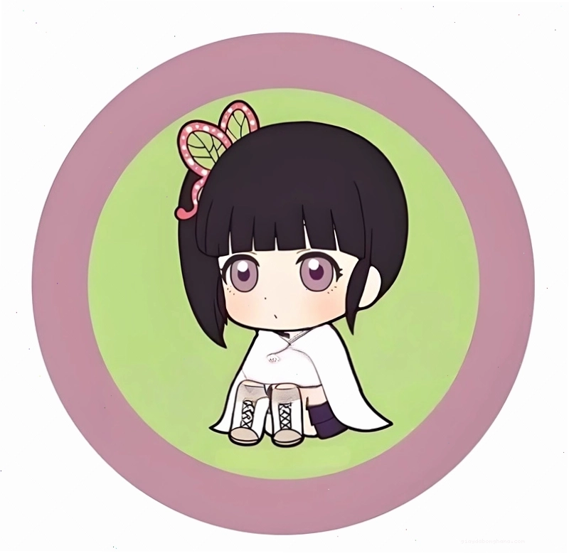 Kanao chibi cute trong trang phục Sát Quỷ Đoàn, sẵn sàng chiến đấu
