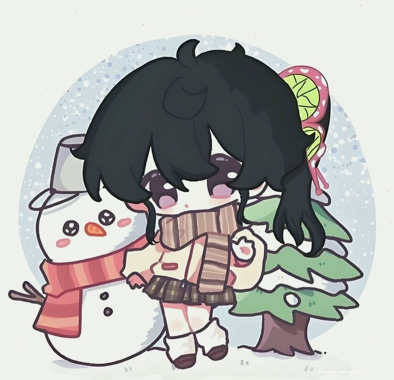 Kanao chibi cute với biểu cảm tinh nghịch