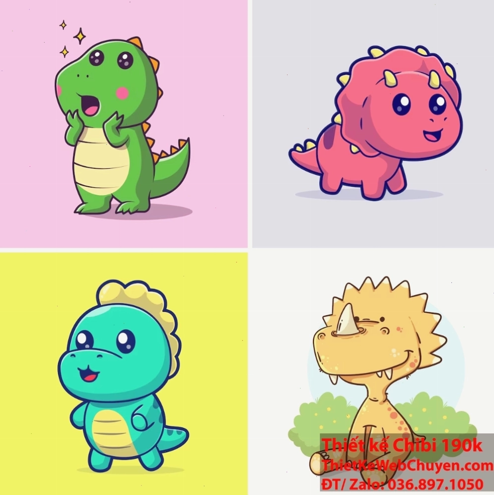 Khám phá bộ sưu tập đồ chơi Khủng long chibi mới nhất dành cho trẻ em