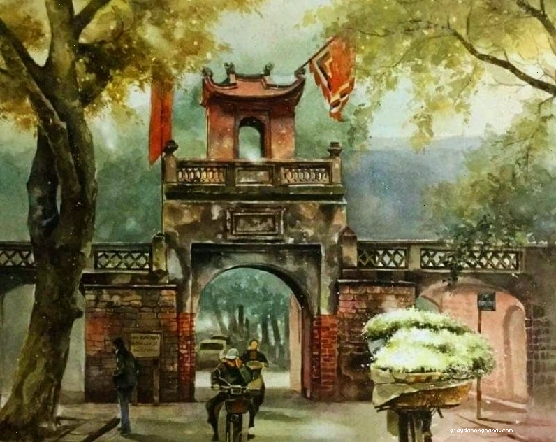Không gian xưa trong tranh vẽ di tích lịch sử Việt Nam