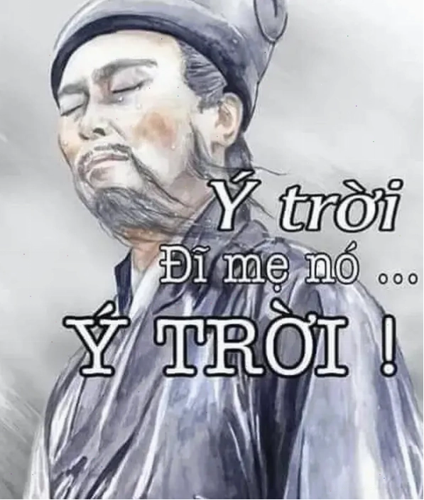 Khổng Minh chấp nhận số phận - biểu tượng của meme ý trời gia cát lượng