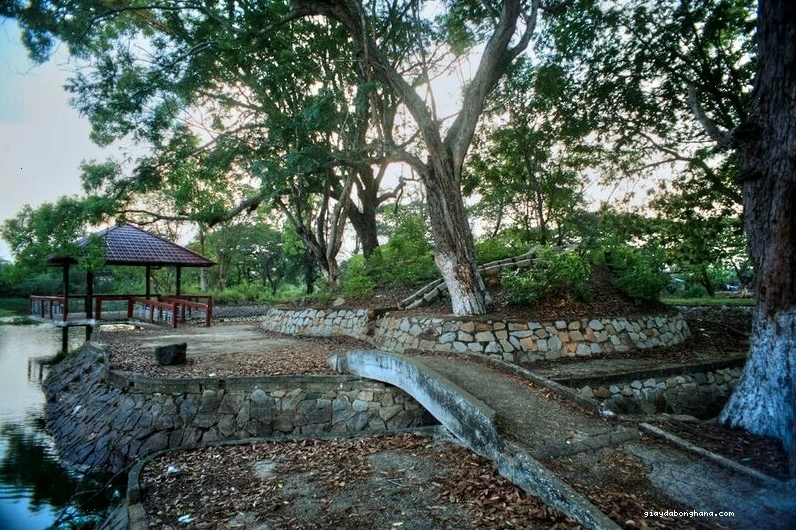 Khung cảnh nên thơ tại Khu di tích Núi Đất Long An