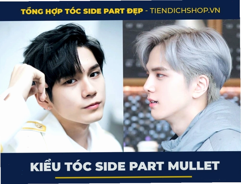 Kiểu Side Part Mullet kết hợp màu 7/4
