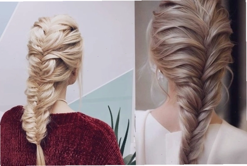 Kiểu tết tóc xương cá với những lọn tóc nhỏ xen kẽ độc đáo