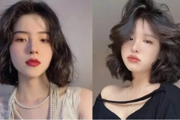 Kiểu tóc xoăn ngắn cho tóc mỏng tạo cảm giác dày dặn và bồng bềnh