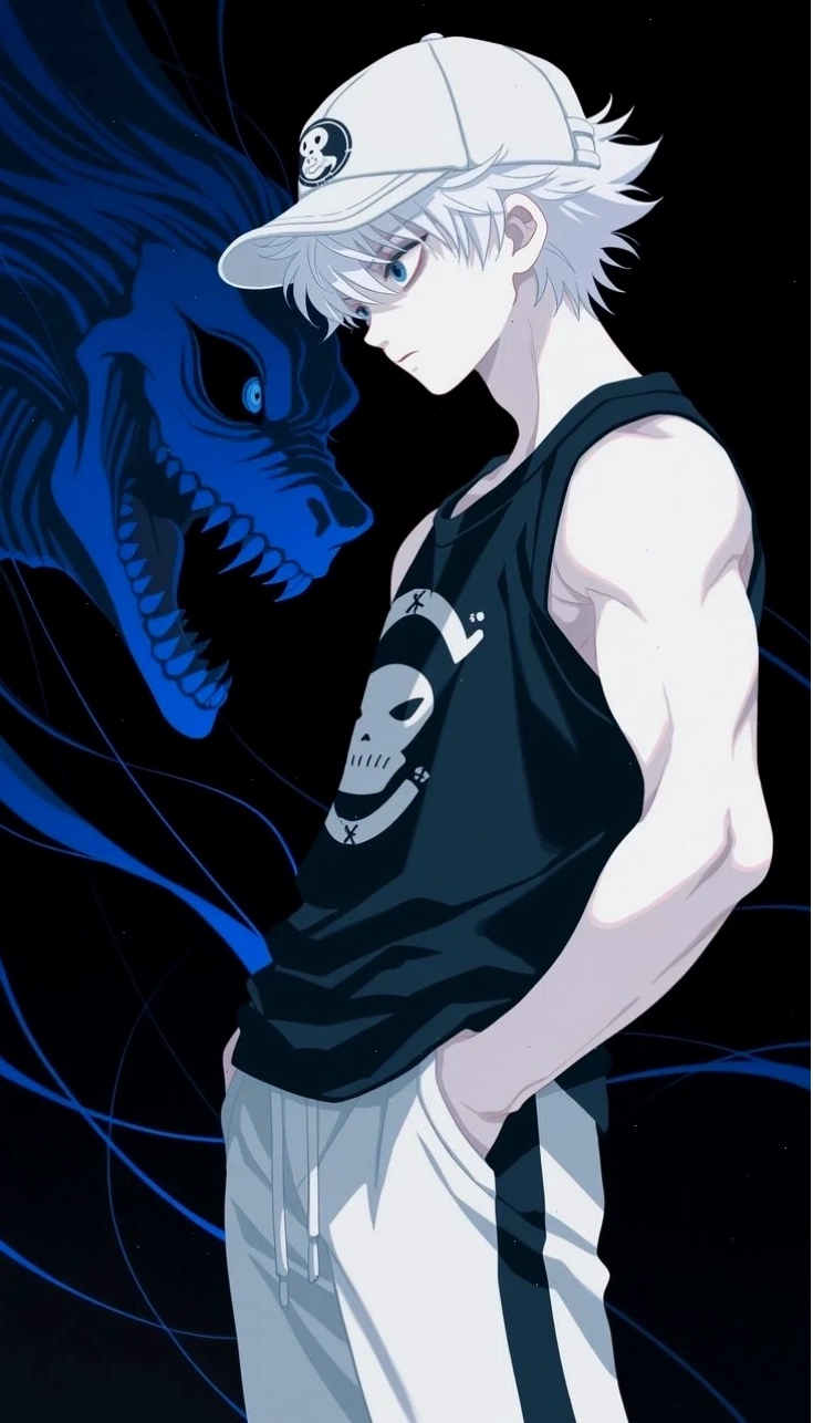 Killua trong tư thế sẵn sàng chiến đấu