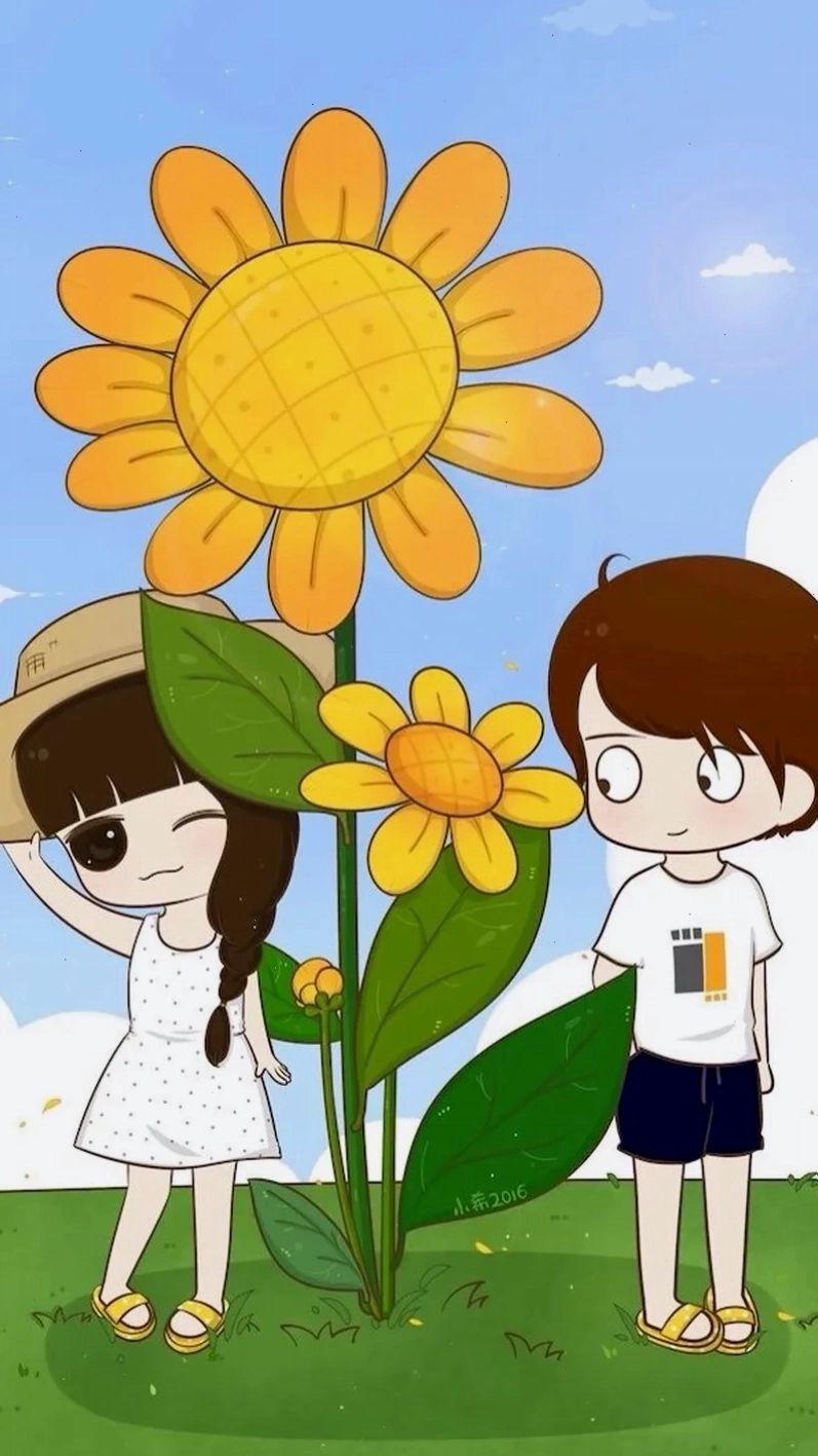 Làm đẹp màn hình với hình chibi cute cặp đôi