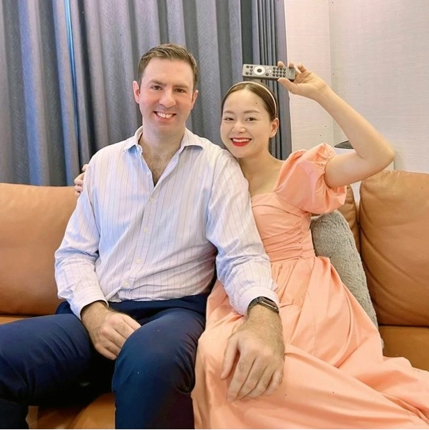 Lan Phương và chồng Tây David Duffy