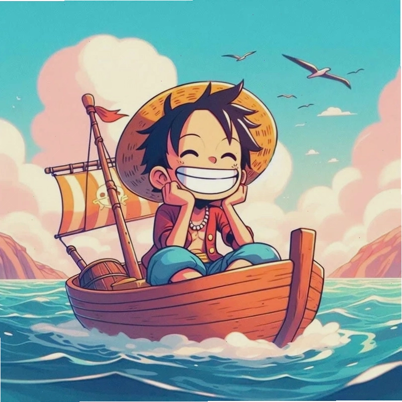 Luffy Chibi lúc còn nhỏ