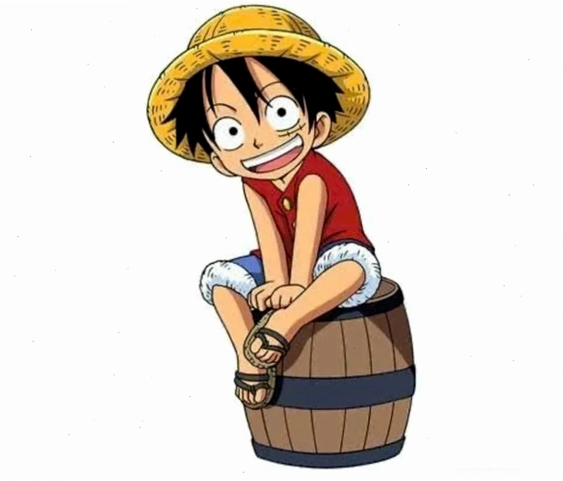 Luffy Chibi với biểu cảm hài hước