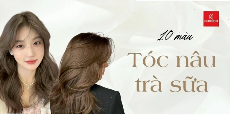 Mái tóc dài suôn mượt với màu nâu trà sữa ngọt ngào và quyến rũ