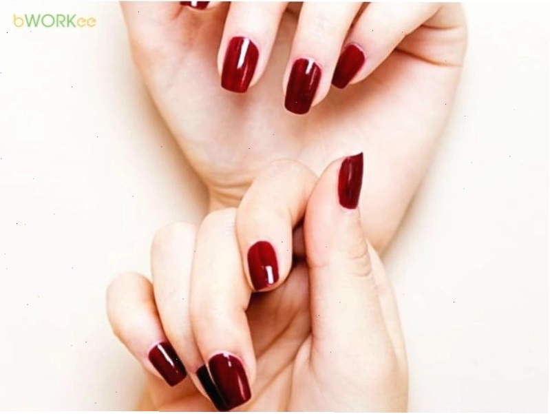 Mẫu nail màu đỏ cherry ngọt ngào và tươi trẻ