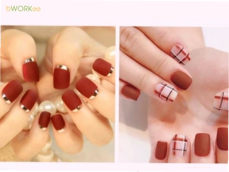 Mẫu nail màu đỏ lì cá tính và cuốn hút