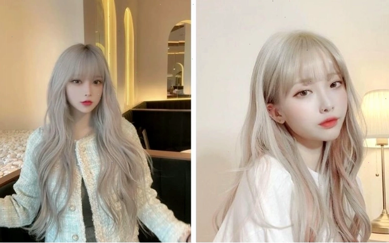 Màu tóc bạch kim cá tính mạnh, thu hút mọi ánh nhìn