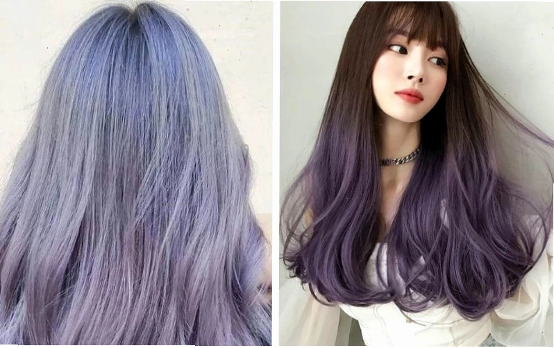 Màu tóc tím khói ma mị, sang chảnh và trẻ trung