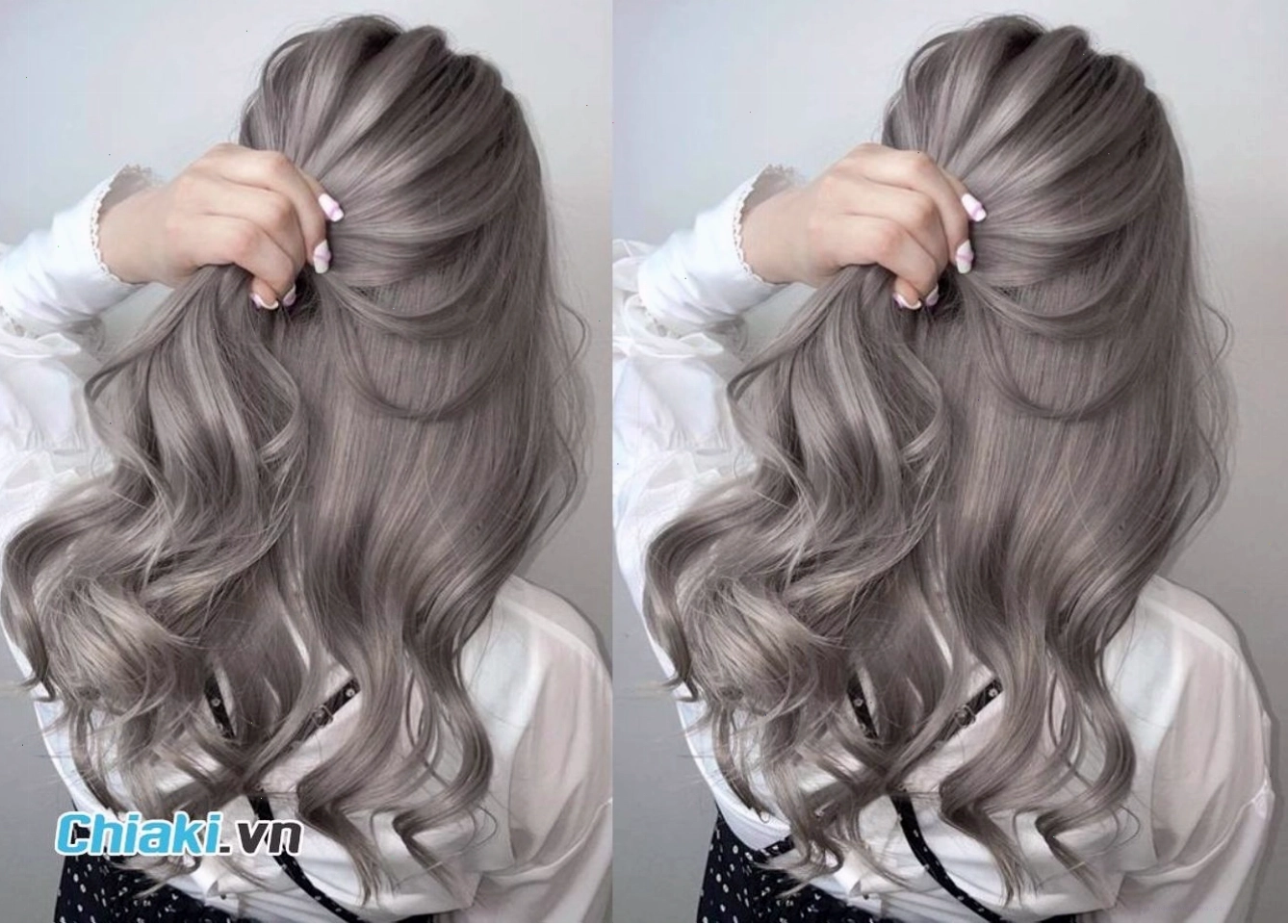 Màu tóc xám khói cho người da ngăm