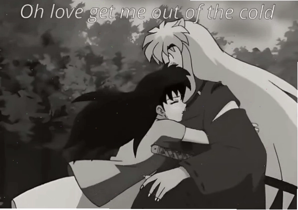 Meme anime ôm với nét vẽ độc đáo