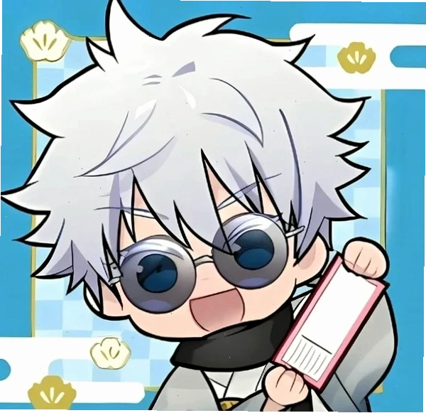 Meme Gojo chibi hài hước thể hiện sự nhí nhố của nhân vật