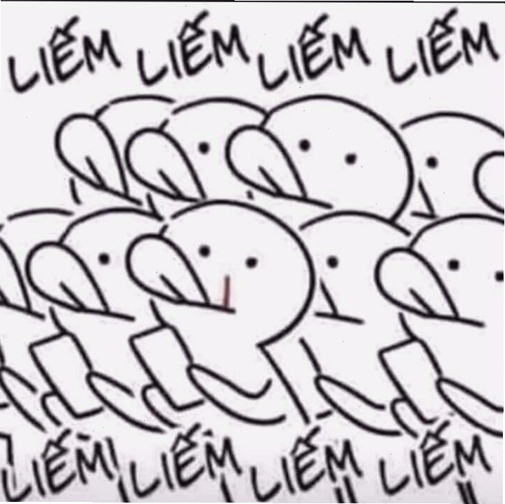 Meme rất nhiều khuôn mặt đang liếm liếm liếm