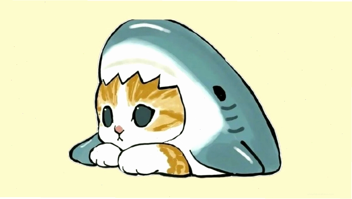 Mèo anime với đôi mắt to tròn và biểu cảm lém lỉnh