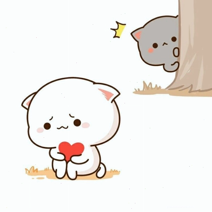 Mèo chibi với trang phục thỏ