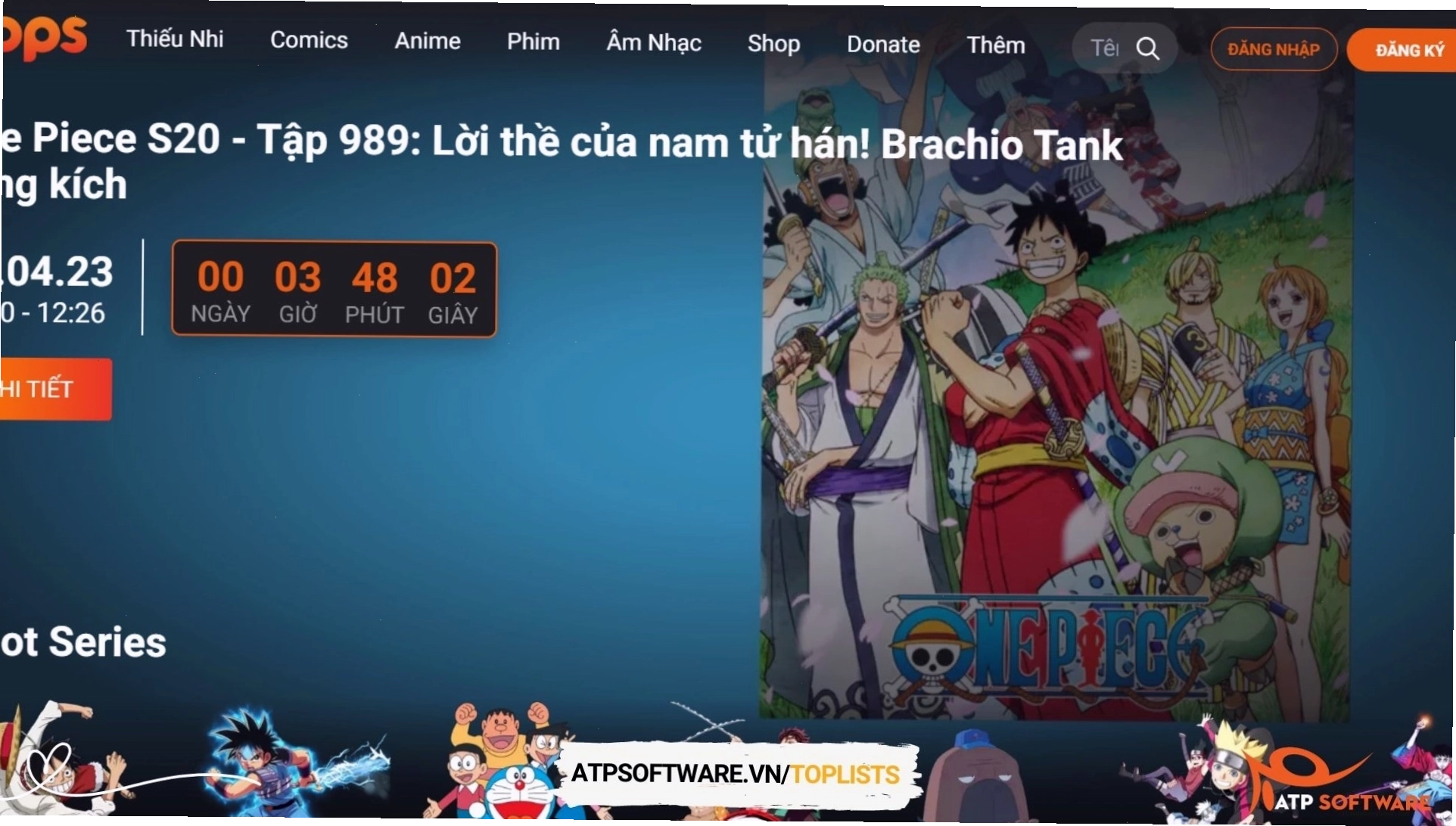 Minh họa cảnh quay ấn tượng trong một bộ anime vietsub