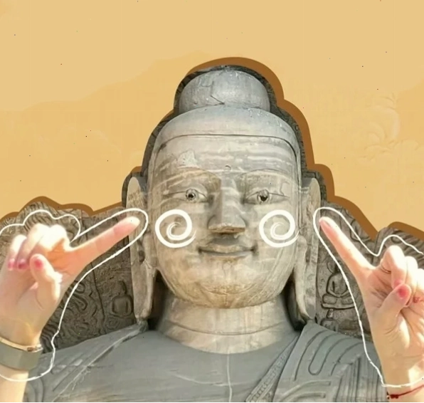 Mô phật meme với tình huống hài hước
