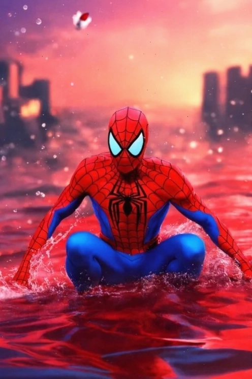 Một meme Spiderman với hiệu ứng đặc biệt