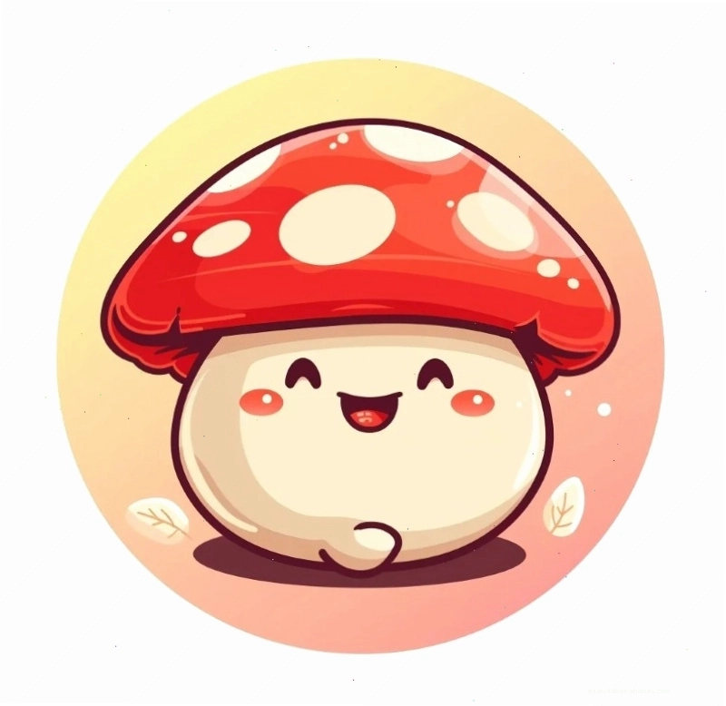 Nấm chibi 4 đang vui đùa