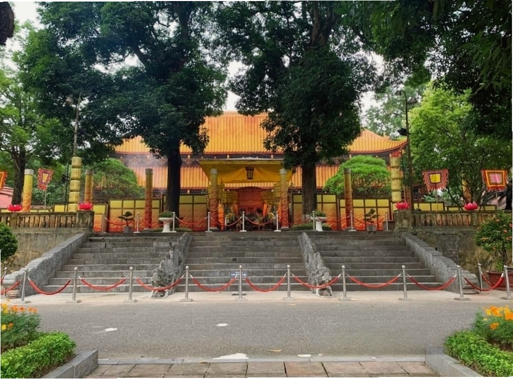 Nền móng Điện Kính Thiên tại Hoàng Thành Thăng Long