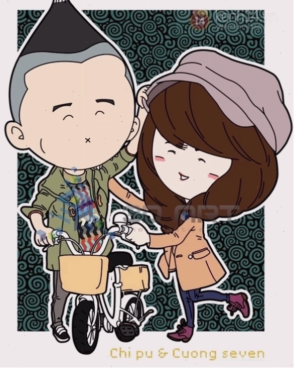 Nét vẽ Chibi Việt Nam cute tinh nghịch thể hiện biểu cảm đáng yêu