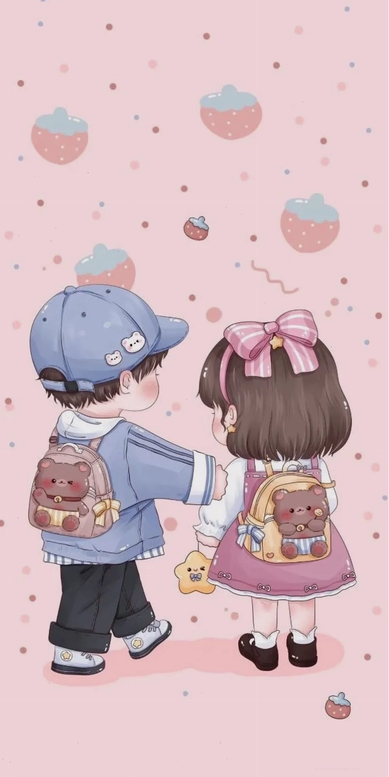 Ngắm trọn bộ hình chibi cặp đôi ngộ nghĩnh