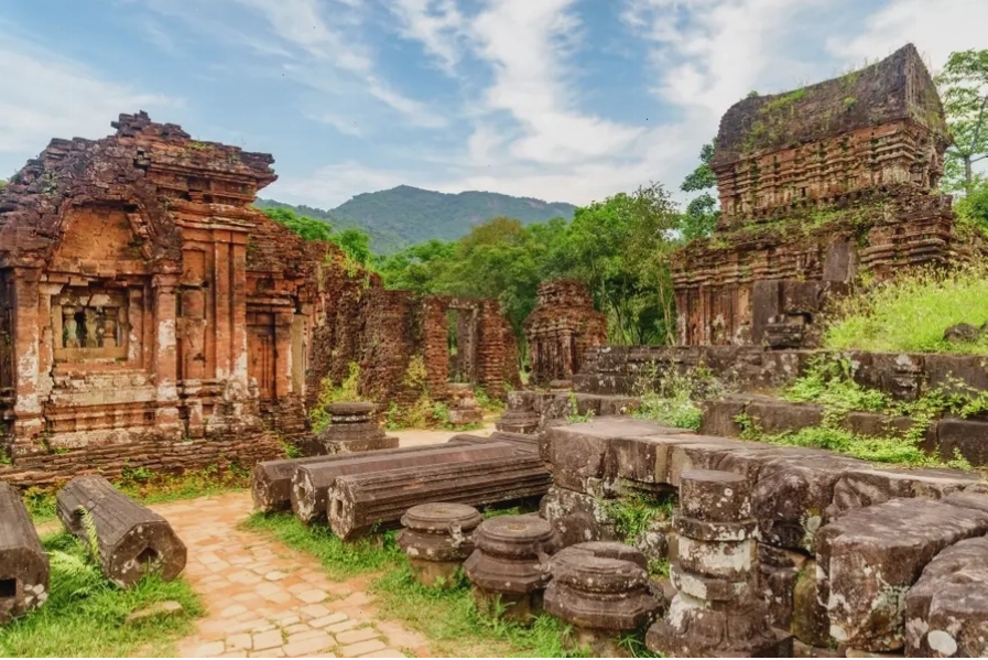 Ngôi đền chính (Kalan) tại khu A của Thánh địa Mỹ Sơn