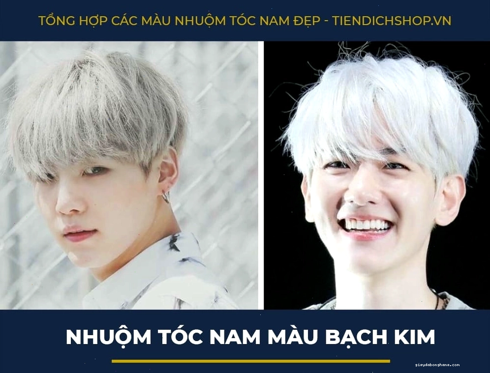 Nhuộm tóc bạch kim nam tạo vẻ ngoài ấn tượng và khác biệt