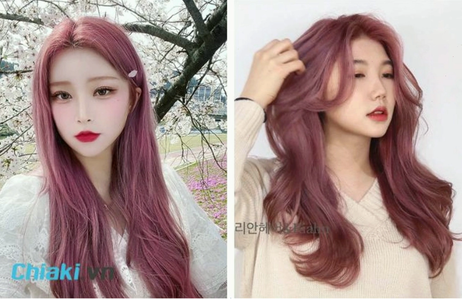 Nhuộm tóc tím hồng pastel tạo vẻ ngoài ngọt ngào, nữ tính