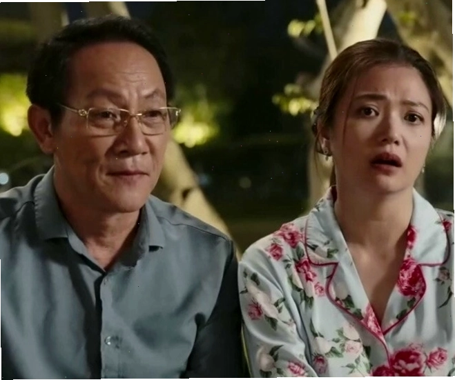 NSƯT Kiều Anh và NSƯT Hoàng Hải trong phim Gia Đình Trái Dấu