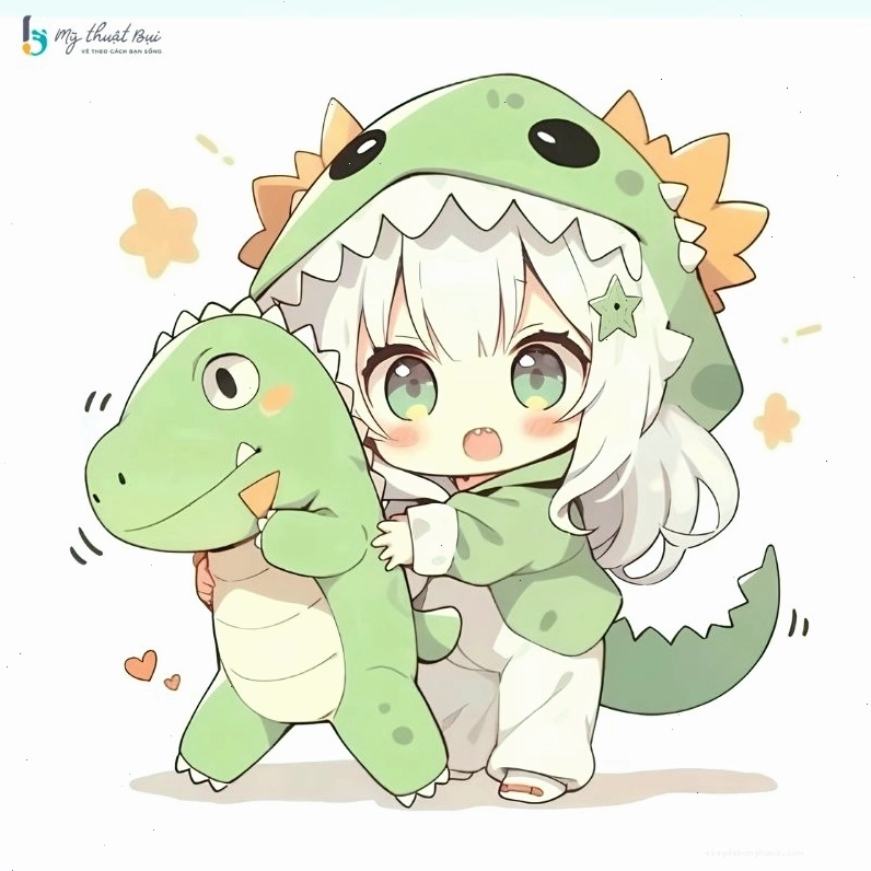 Nữ thần tượng âm nhạc theo phong cách anime chibi