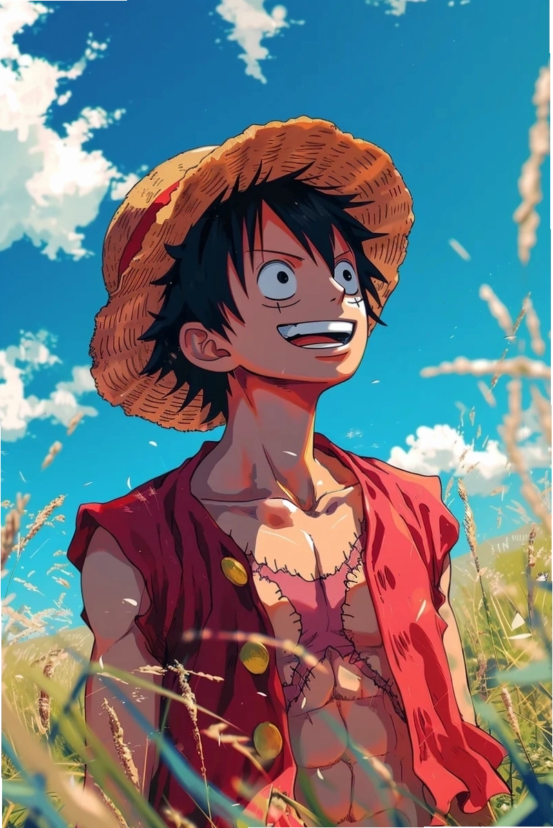 One Piece ảnh Luffy trên hành trình khám phá thế giới