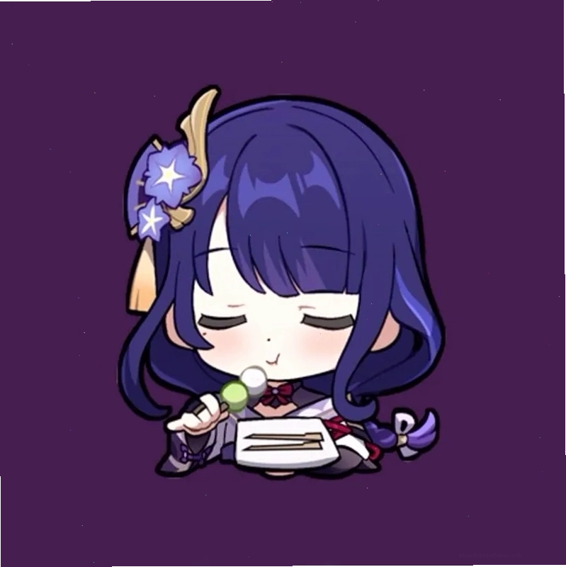 Raiden Shogun Chibi đáng yêu trong trang phục thường thấy của Lôi thần